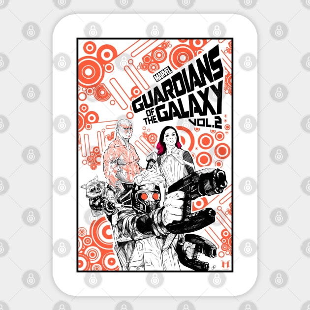 The Guardians of the Galaxy Vol. 2 Sticker by maxgunner44